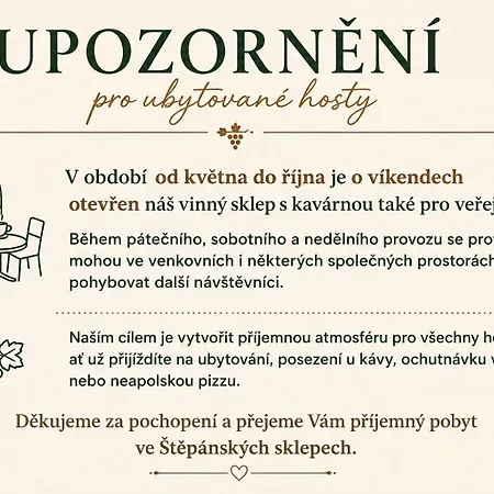 Stepanske Sklepy - Horni Sklep Dom wakacyjny Mutěnice